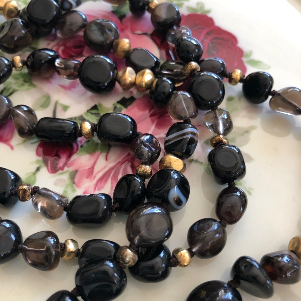 Smoky Quartz and Agate Coldwater creek necklace
